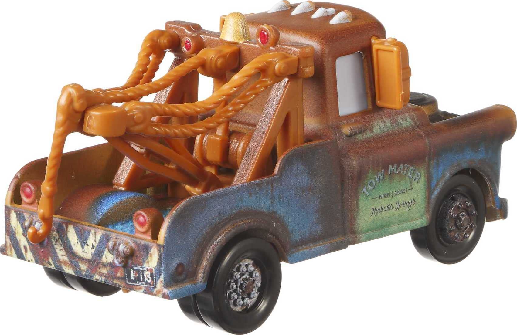 Mattel Disney Pixar Cars Mater diecast action for push-around play and collection.