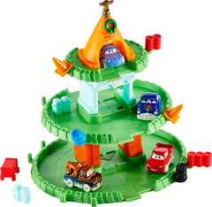 Mattel Disney Pixar Cars mini Doc Hudson with Christmas adornments for storytelling play.