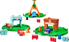 Mattel Disney Pixar Cars mini Mater with winter detailing for gift-ready unboxing.