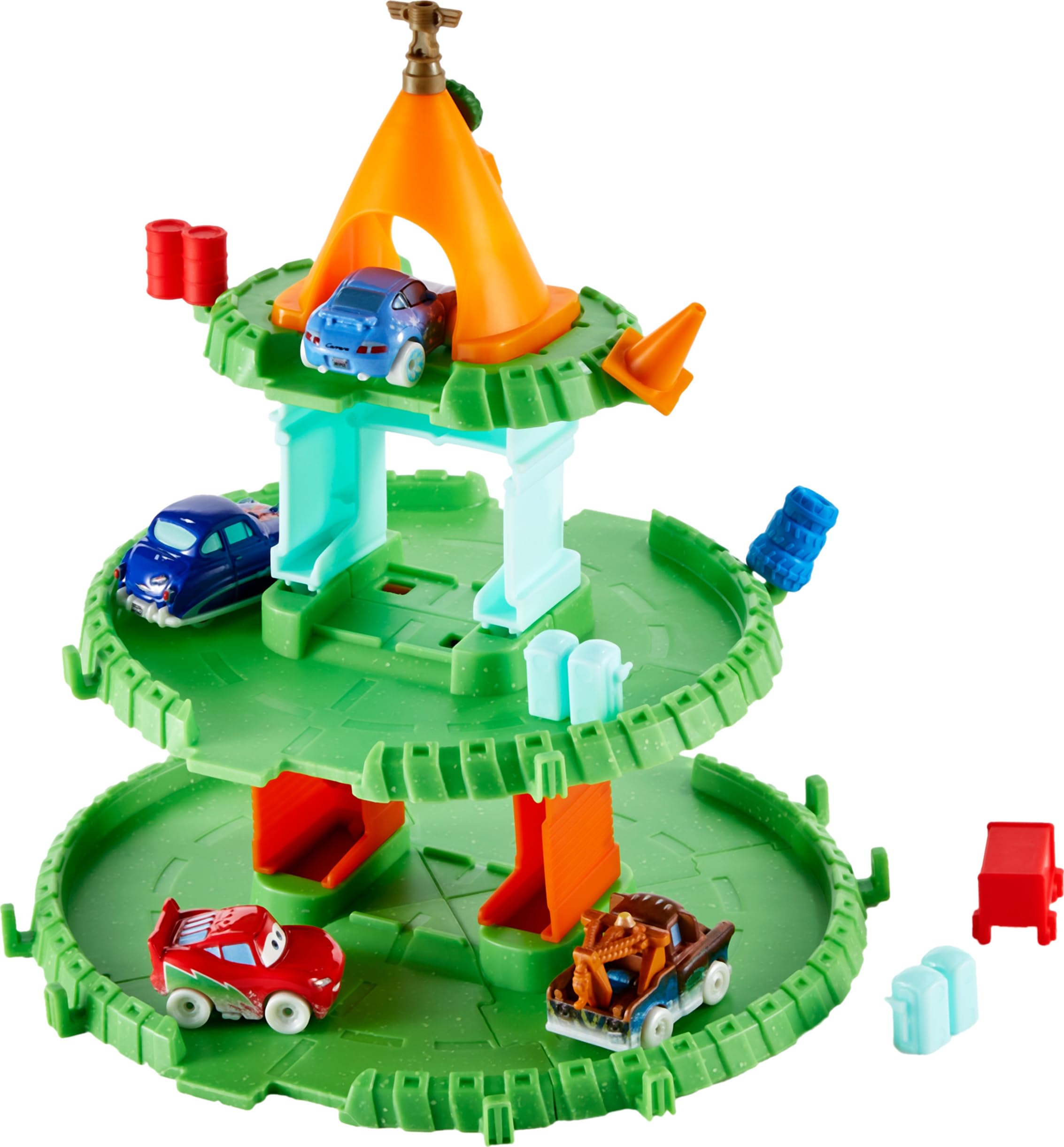 Mattel Disney Pixar Cars mini Sally with seasonal design for imaginative racing.