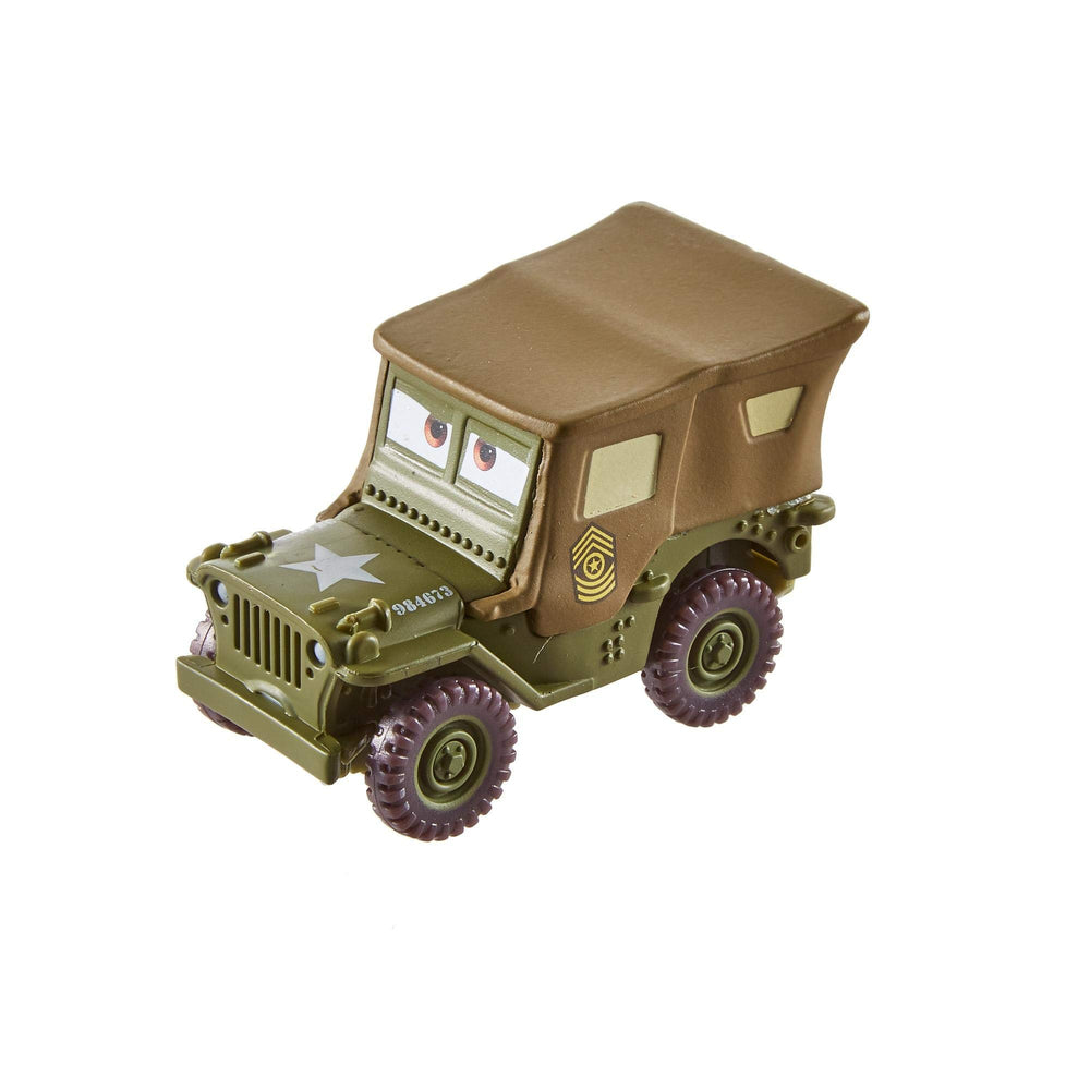 Sarge diecast vehicle from Disney Pixar Cars for play and display.