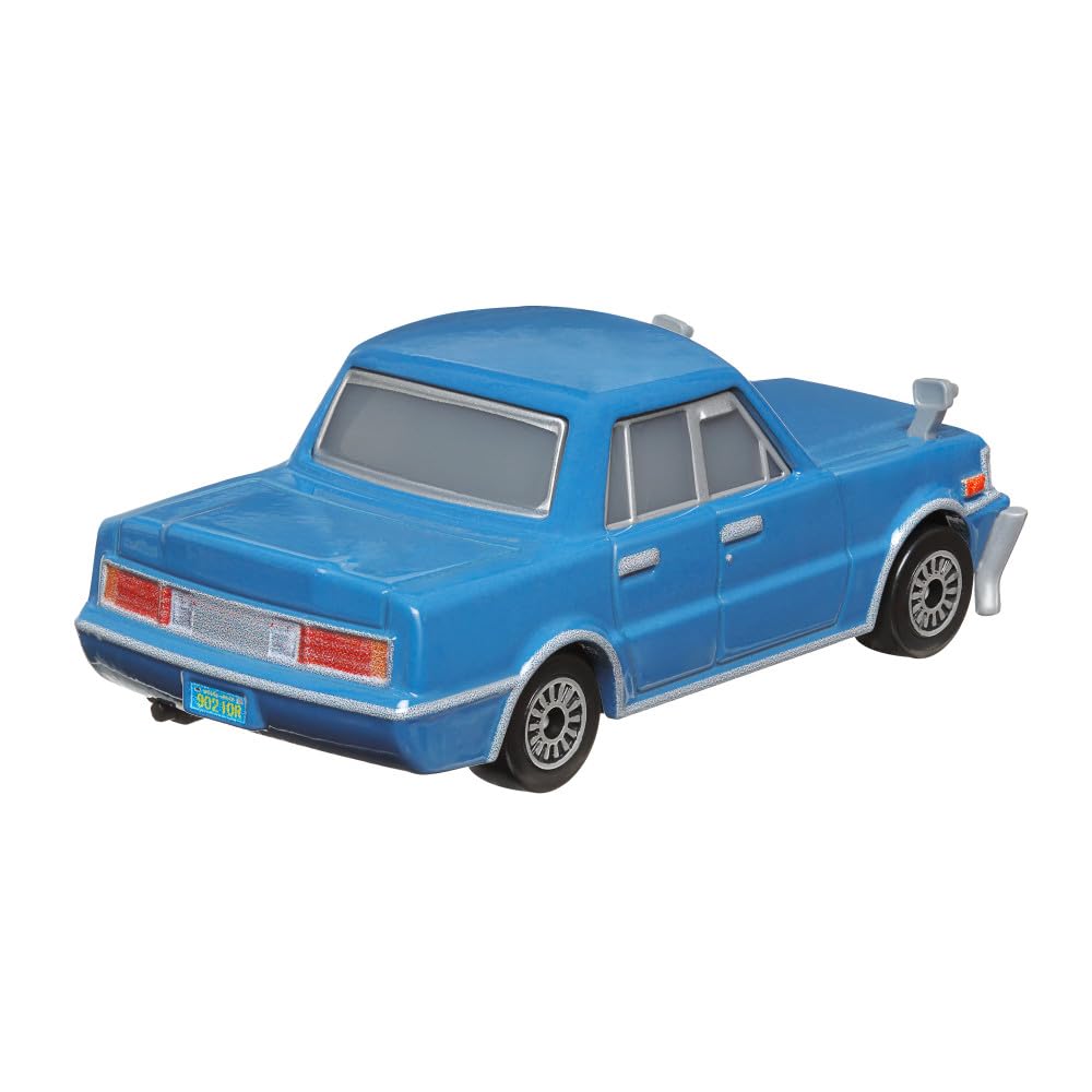 Mattel Disney Pixar Cars Toon Tokyo Mater Ito San Diecast top view reveals vivid color details