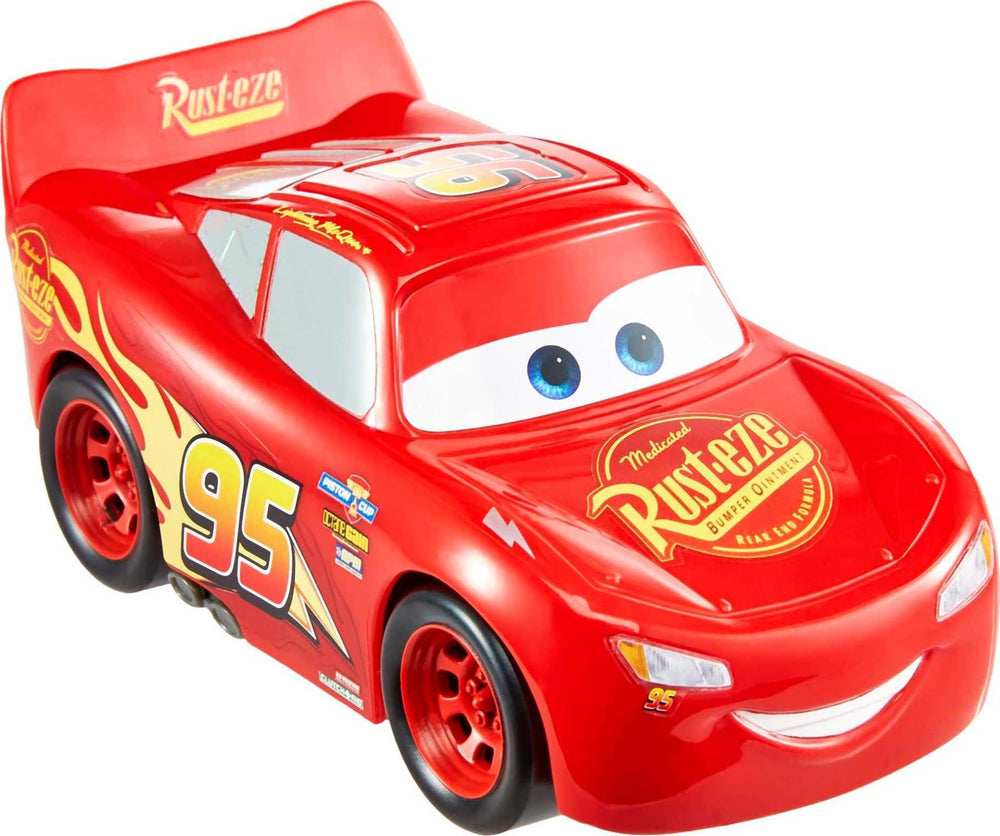 Authentic Lightning McQueen Track Talkers figure, ideal for collecting