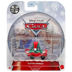 Mattel Disney Pixar Cars Clutch Kringle diecast vehicle side view for display and play