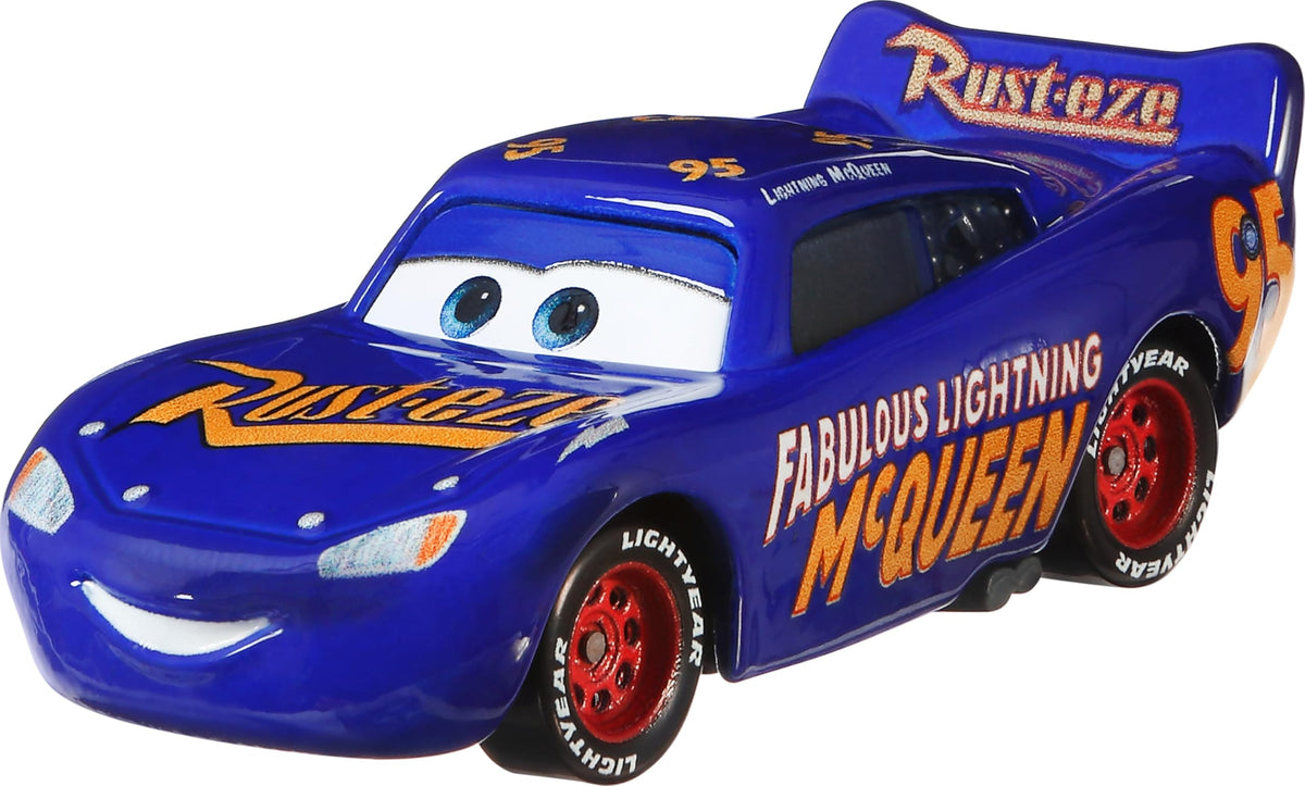 Mattel Disney Pixar Cars 3 Lightning McQueen 1:55-scale die-cast ready for display and play.