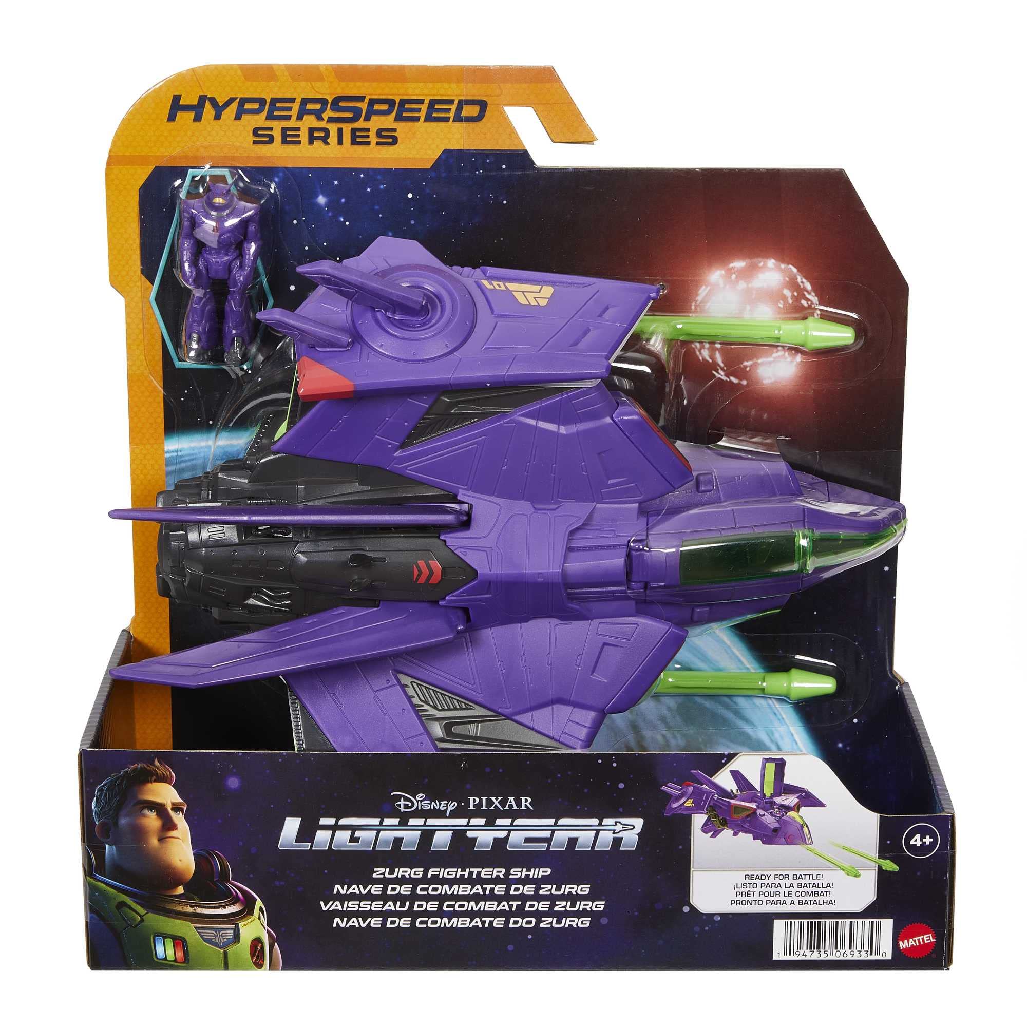 Mattel Lightyear Hyperspeed fleet display ready for collection and display