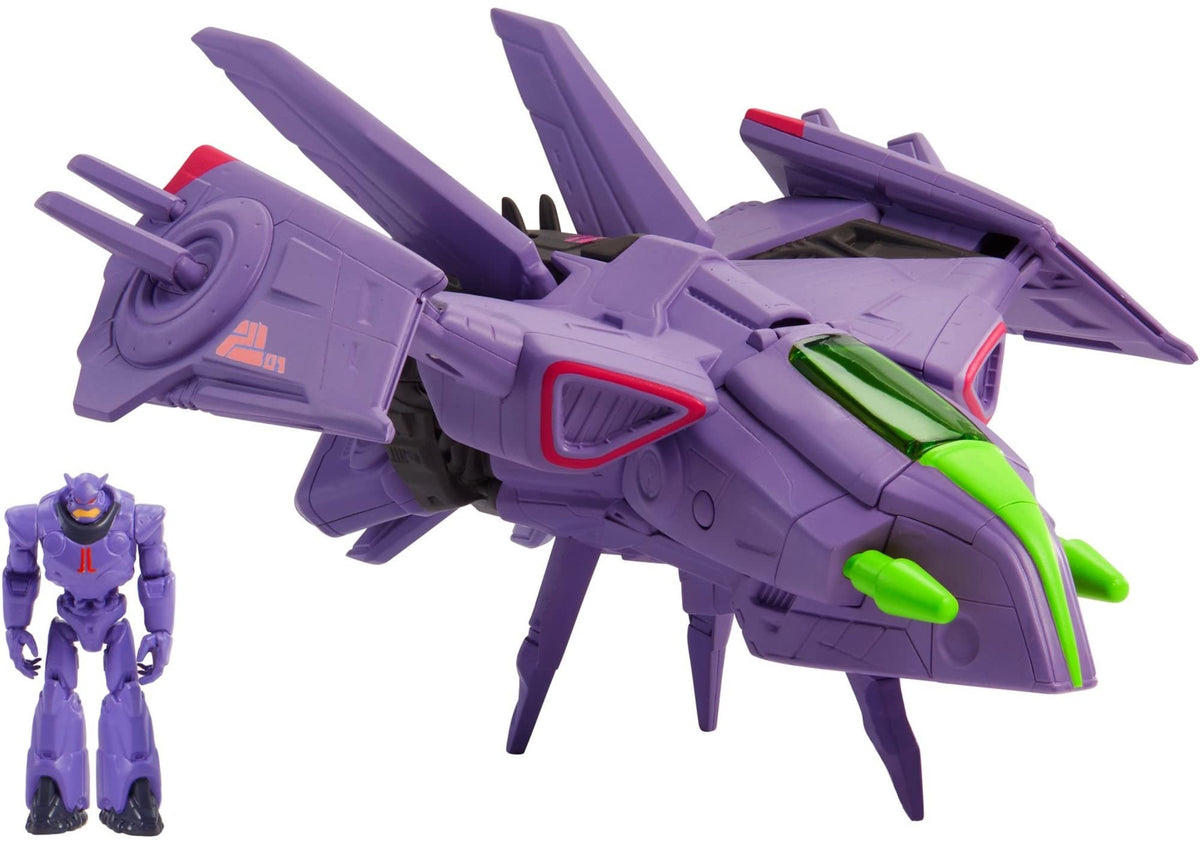 Mattel Lightyear Hyperspeed Zurg Fighter Ship front view for epic space battles