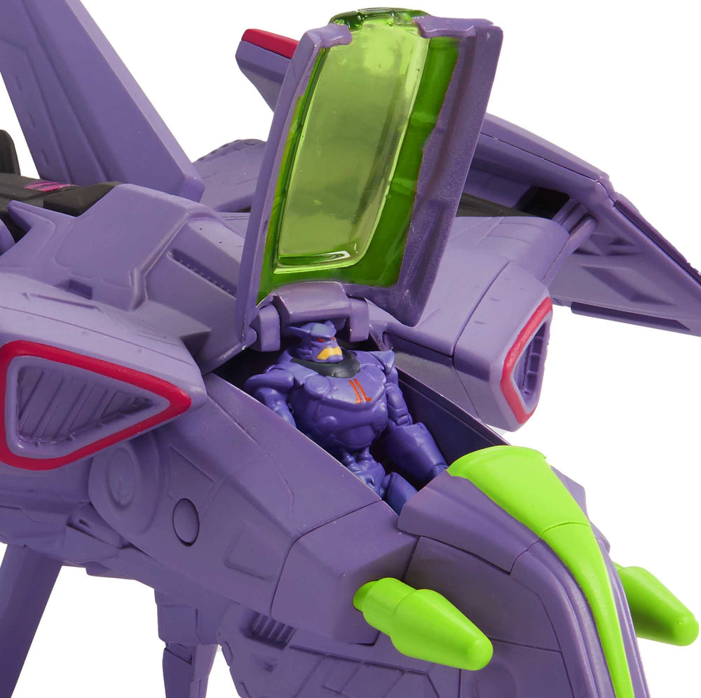 Mattel Lightyear Hyperspeed Zurg Fighter Ship missiles activated for action scenes