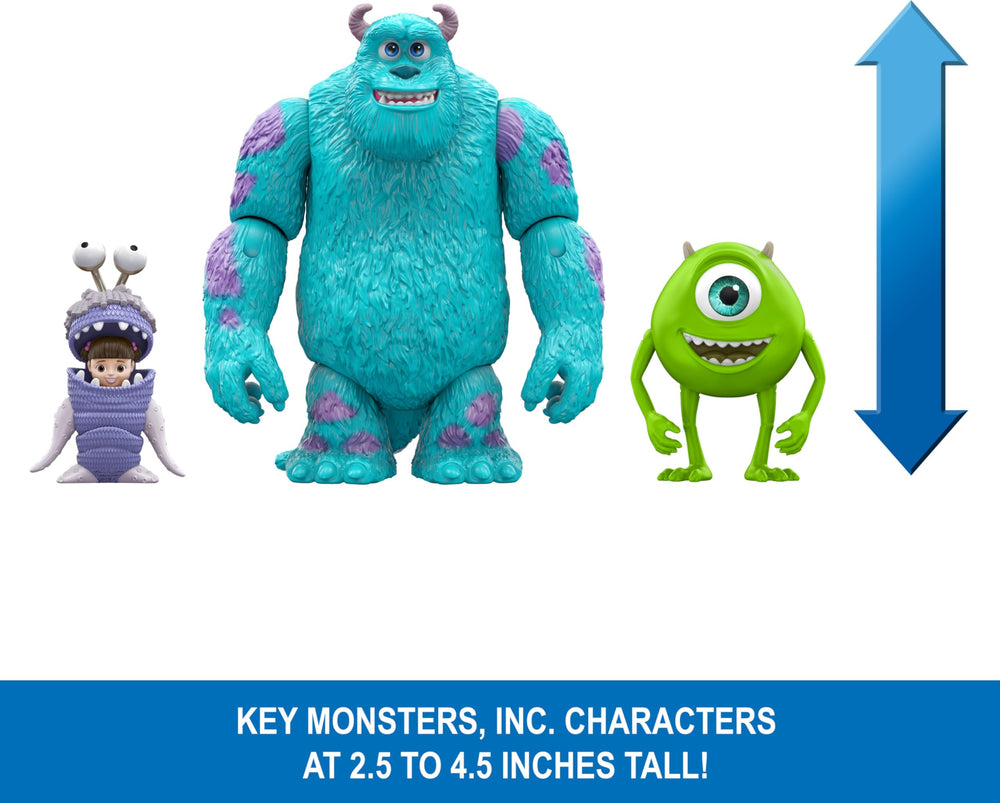 Mattel Mike Wazowski figure from Storyteller set with movable arms for posing.