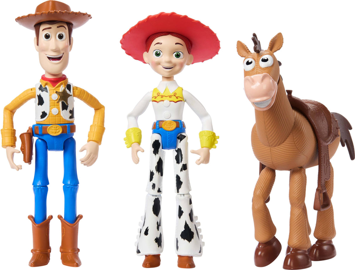 Mattel Woody figure with authentic Toy Story styling for imaginative play.