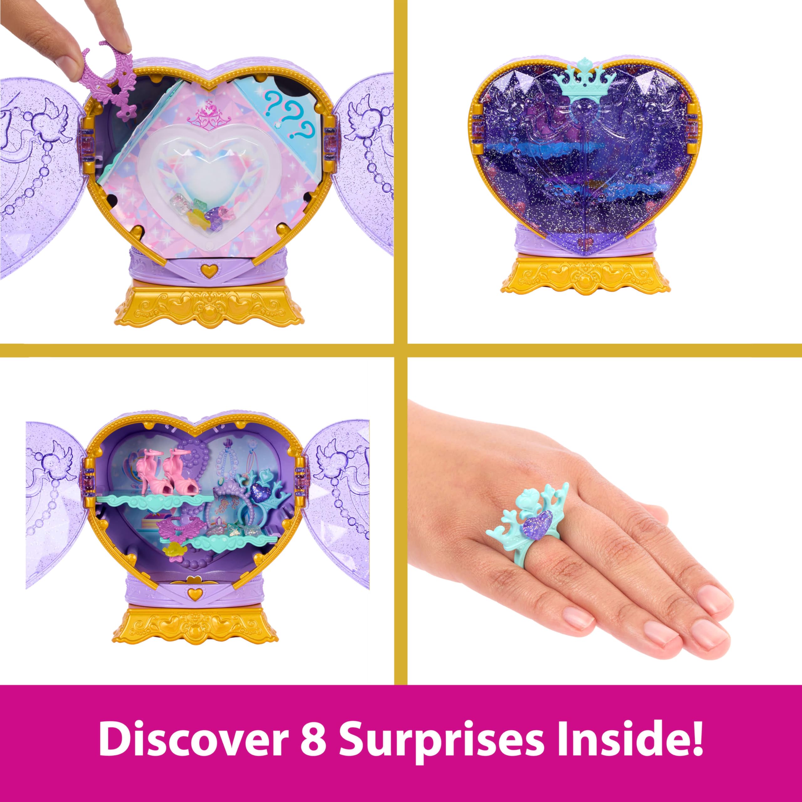 Heart gem box base stores Ariel accessories after playtime.