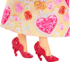 Poseable Belle doll with long brushable hair for styling fun