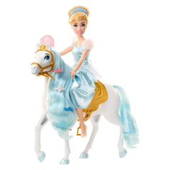 Mattel Cinderella doll hair styled in an updo, ready to brush and style.