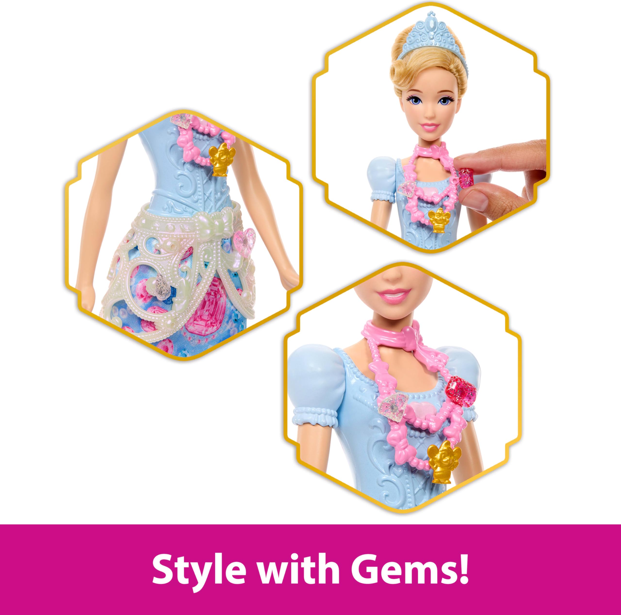 Cinderella removable skirt and tiara ready for styling adventures
