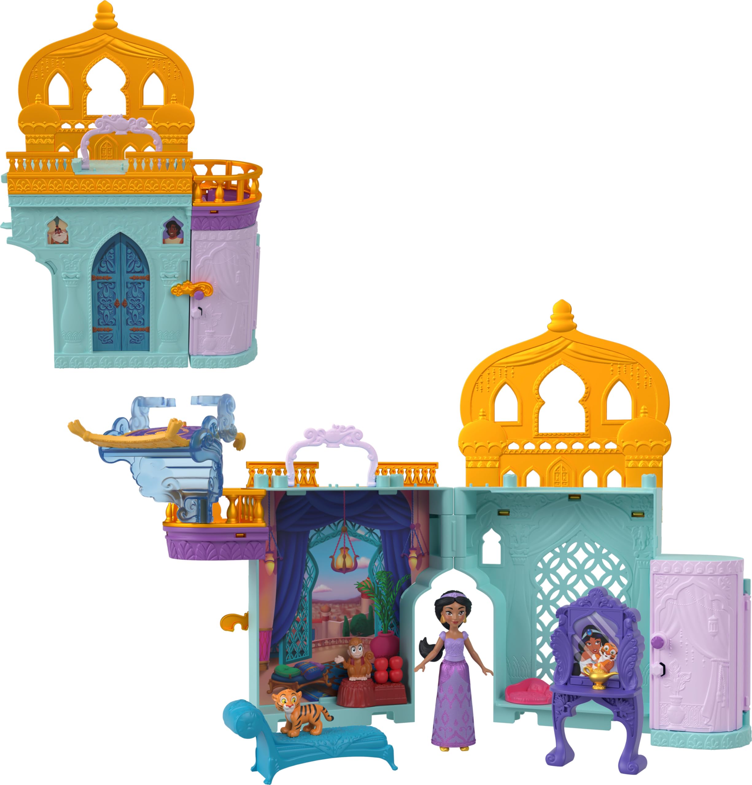 Mattel Disney Jasmine castle front view for imaginative play and storytelling