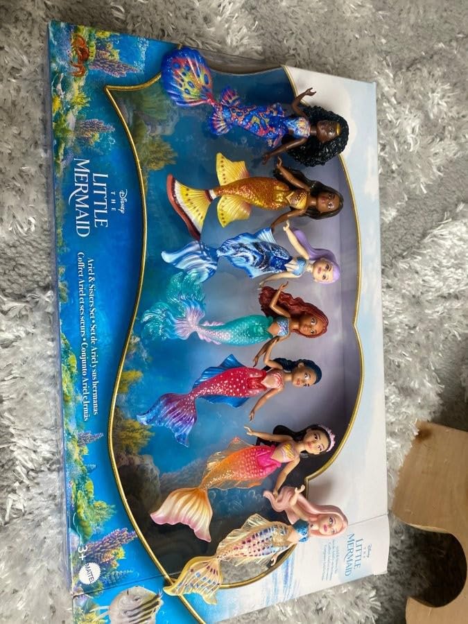 Mattel Ariel doll from the seven-doll set ready for group play.