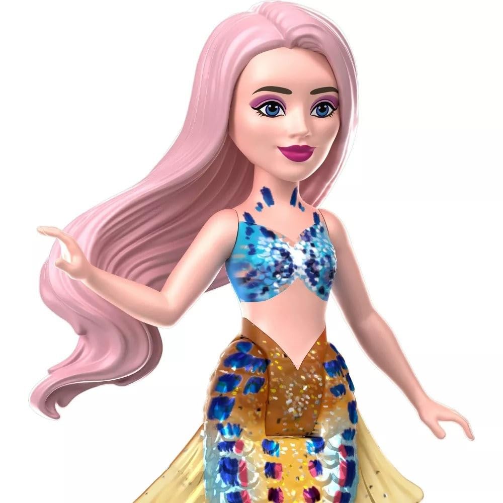 Mattel Ariel Perla doll with detailed tail design for display.
