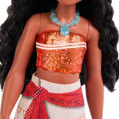 Mattel Moana doll poseable figure supports dynamic pretend adventures.