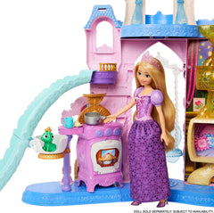 Mattel Disney Princess Pet Palace with Perla, Max, and Pascal figures for adventures.