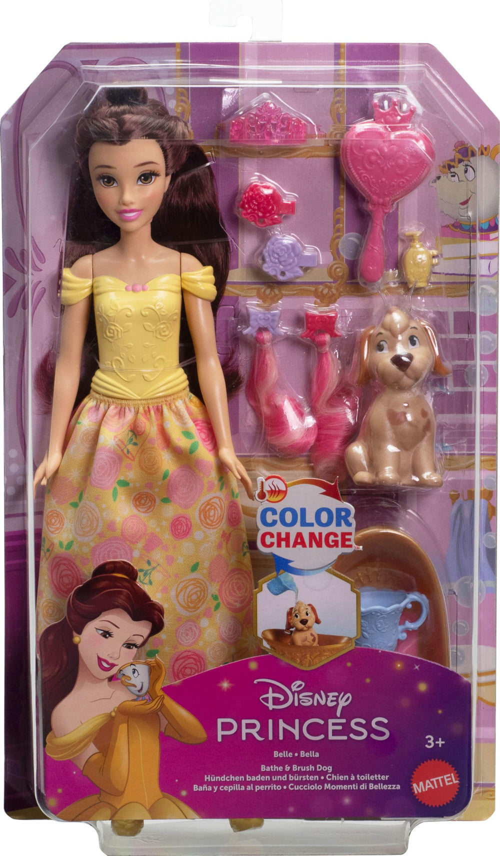 Doll cannot stand alone; great for hands-on grooming and storytelling.