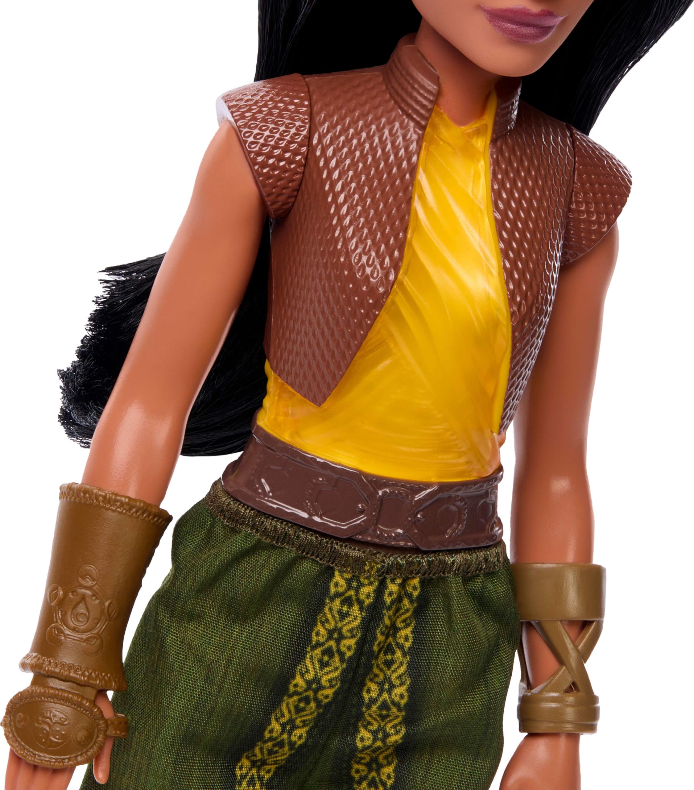 Mattel Raya doll poses for dynamic play and display.