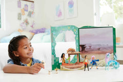 Mattel Raya doll in warrior outfit ready for imaginative quests.