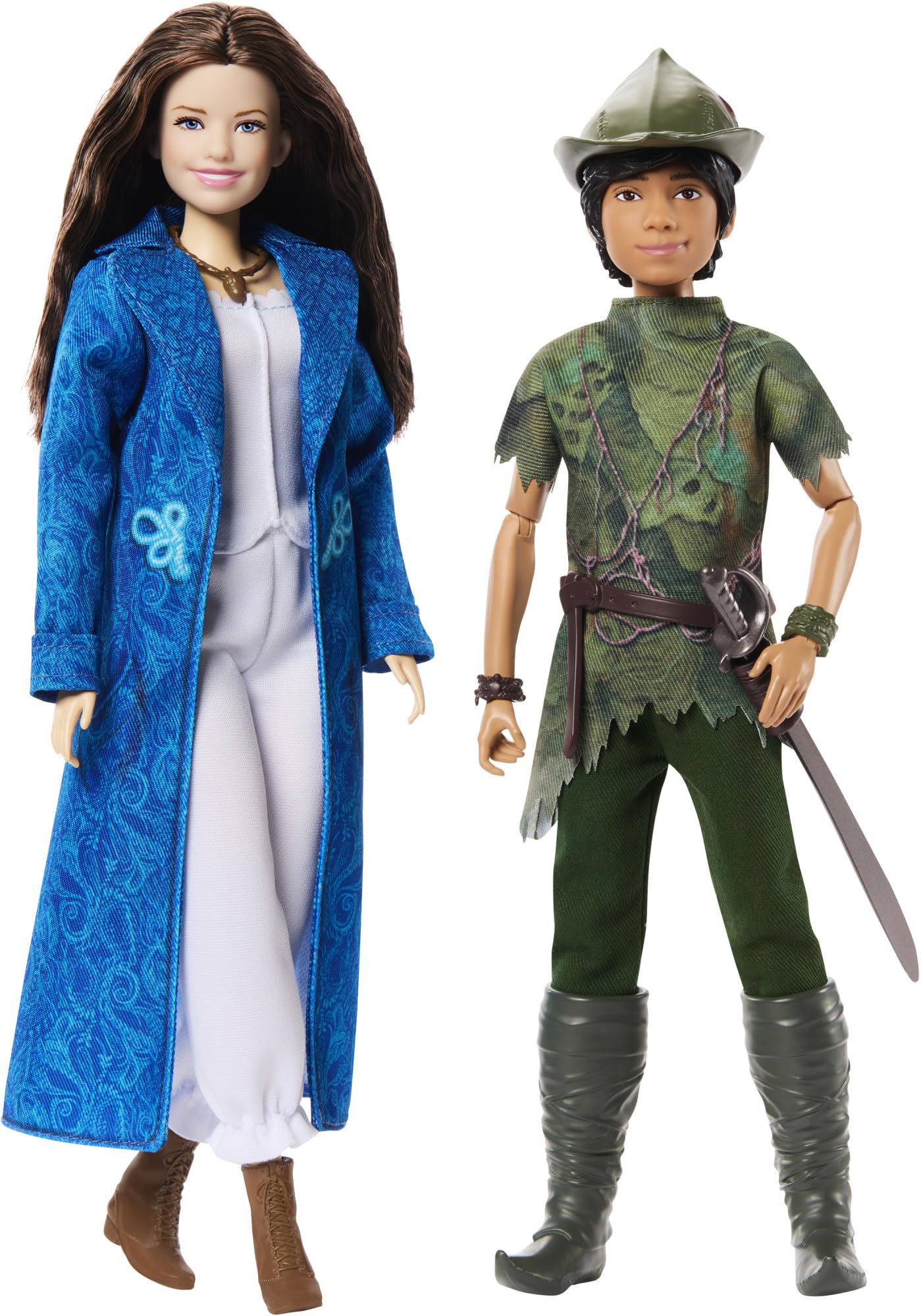 Mattel Disney Wendy Darling doll poseable in robe and pajamas with removable shoes.