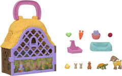 Mattel Disney Wish Star and Valentino mini playset travel handle enables on-the-go play.