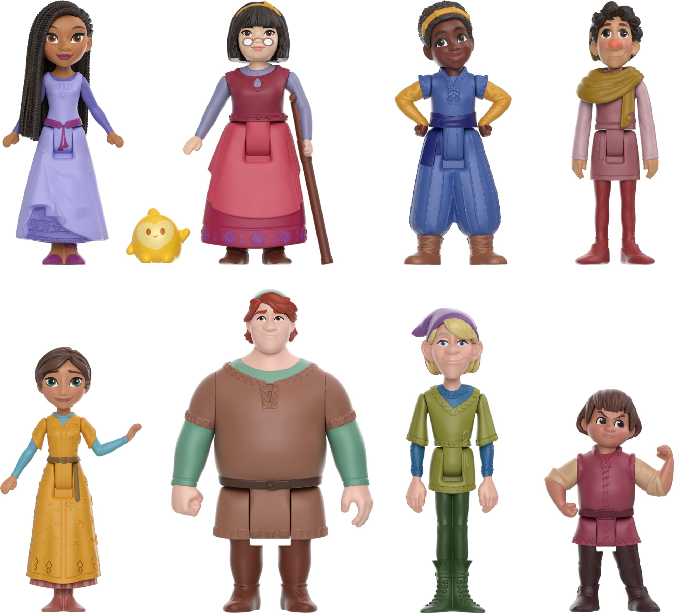 Mattel Disney Wish Teens group shot for imaginative play and display.