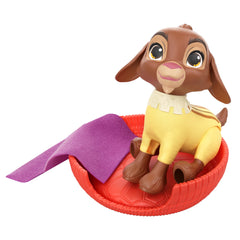 Mattel Disney Wish Valentino goat figure, posable for seated moments.
