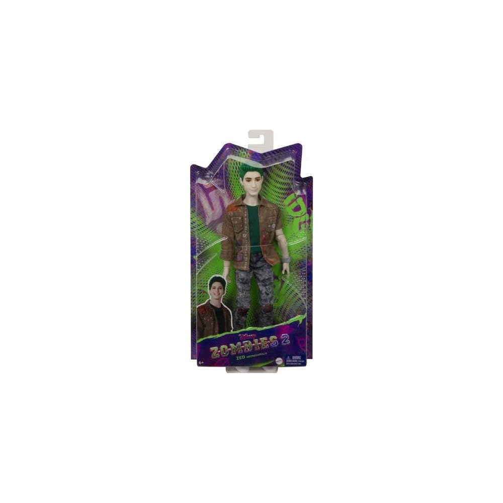 Mattel Disney Zombies 2 Zed zombie fashion for storytelling and display.