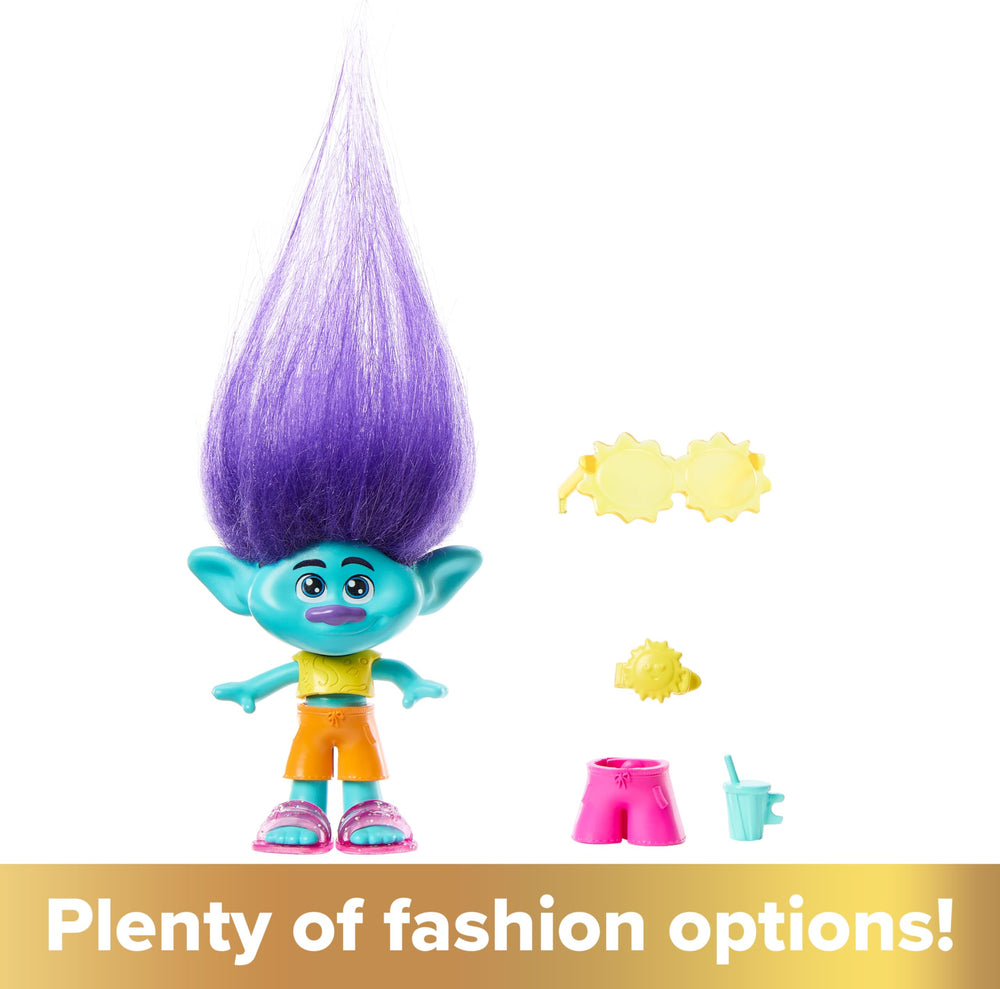 Mattel DreamWorks Trolls Branch plush hair invites tactile play and piece storage