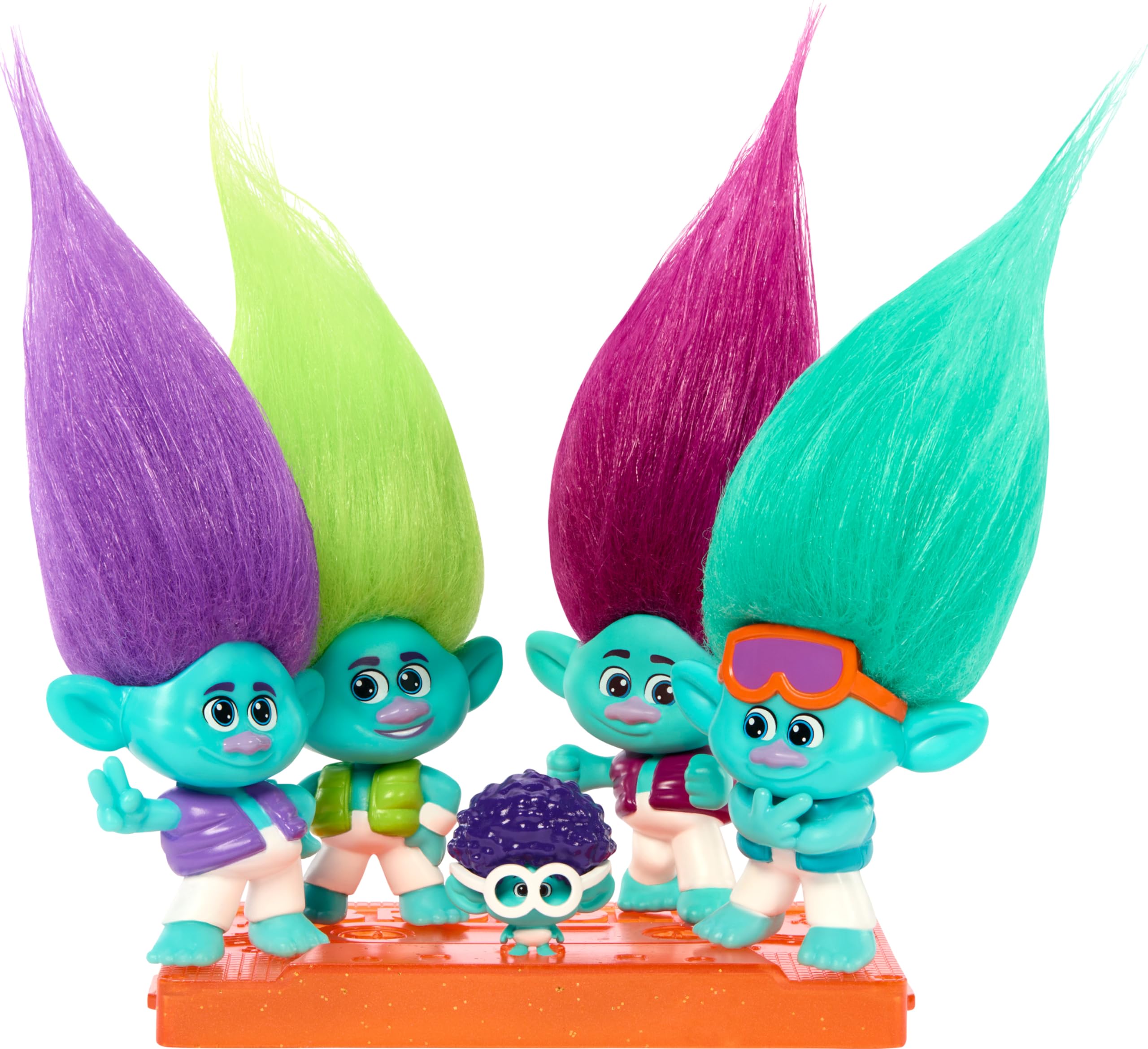 Mattel Trolls BroZone Floyd doll with bright styling for on-tour scenes and display