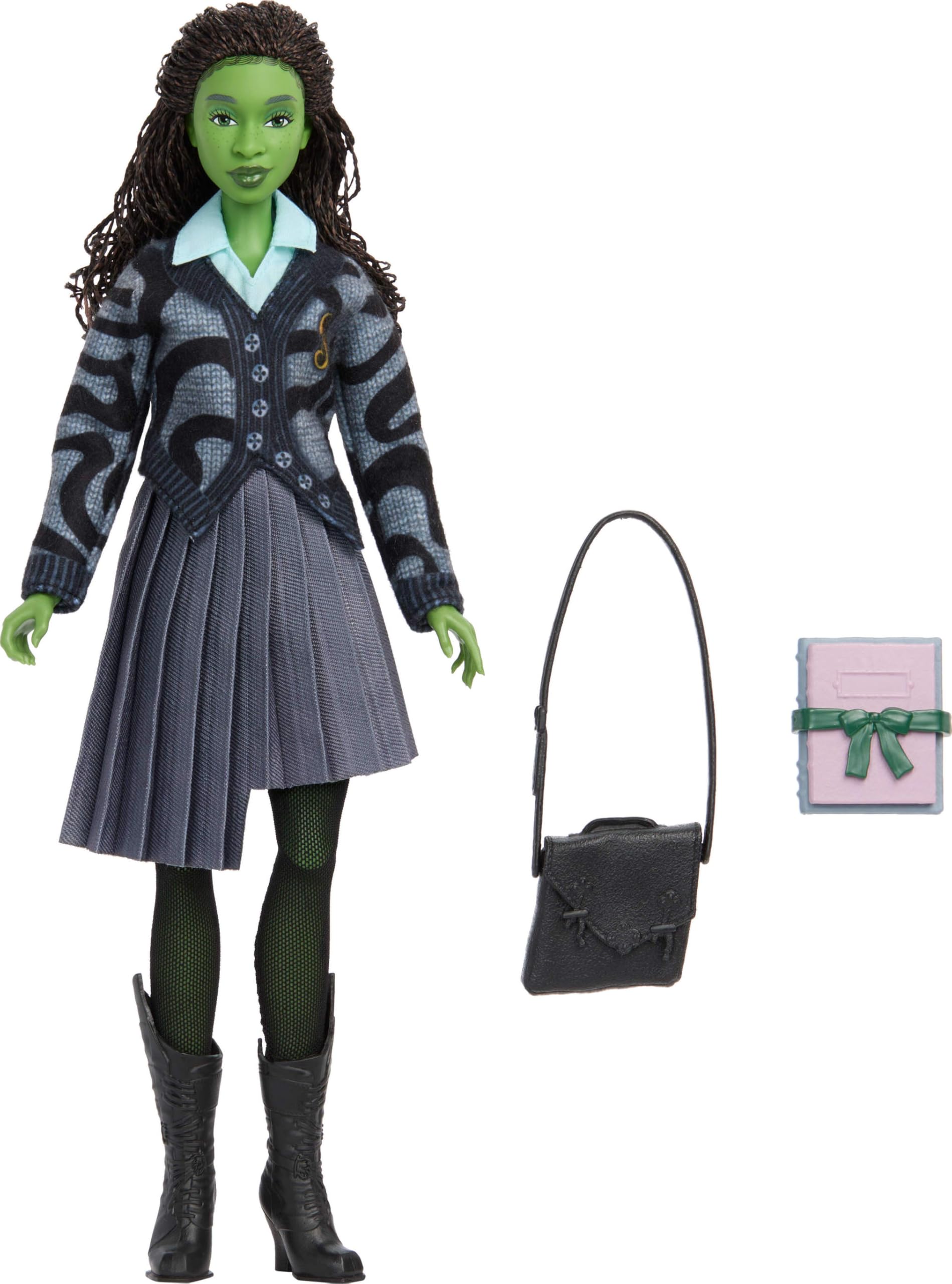 Mattel Elphaba Wicked doll boots detail for authentic styling