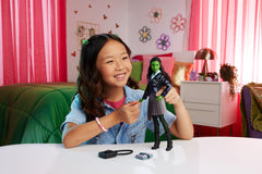 Mattel Elphaba Wicked doll showing braided hair for dynamic posing