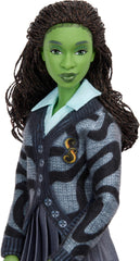 Mattel Elphaba Wicked doll with removable school uniform for fashion play