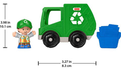 Fisher-Price driver figure included for pretend recycling missions.