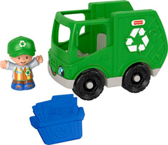 Fisher-Price Little People Recycle Truck front view for toddlers.