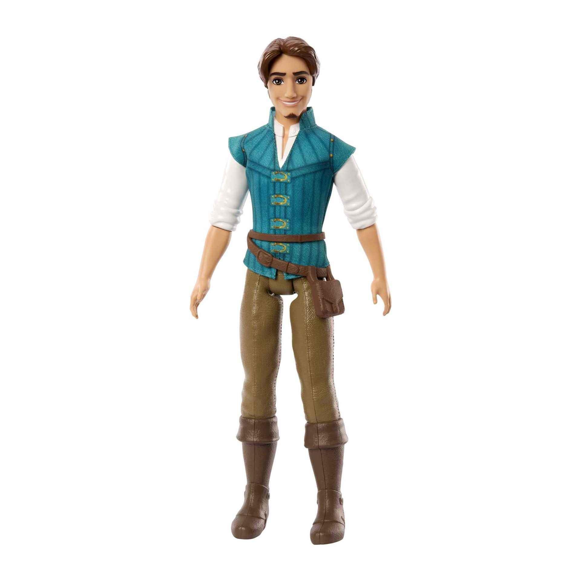 Flynn Rider doll showing molded pants and boots for authentic styling