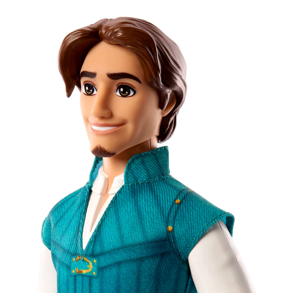 Poseable Flynn Rider doll with soft shirt for storytelling