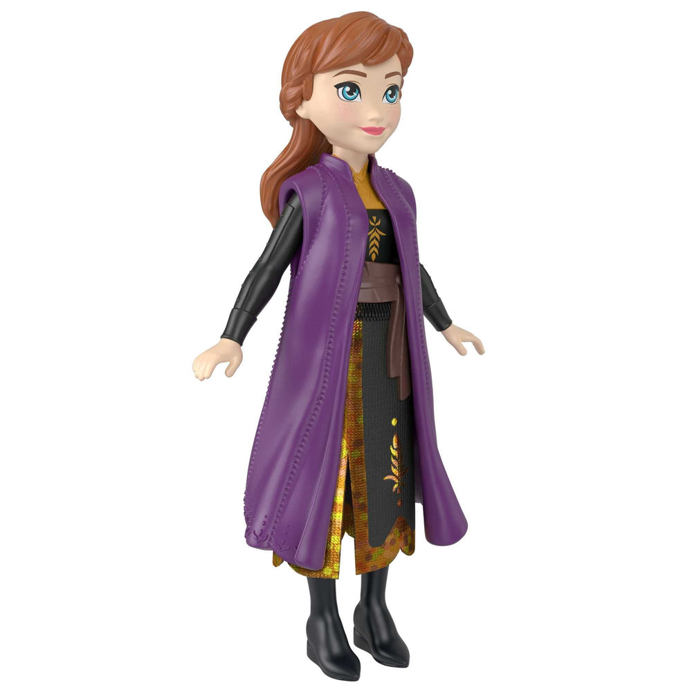 Mattel Frozen Anna poseable doll ideal for display and storytelling.