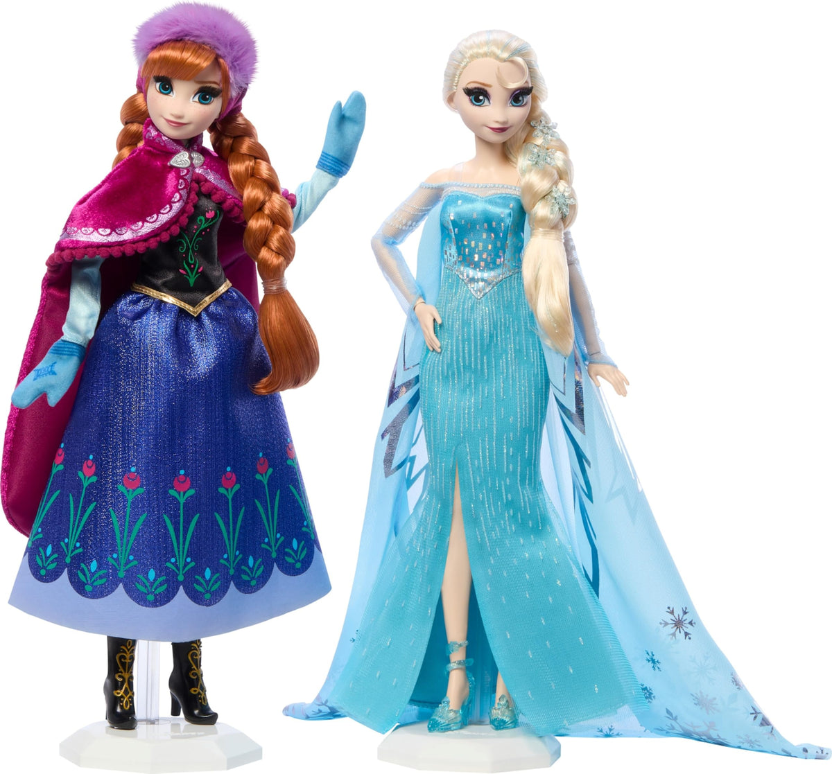 Mattel Frozen Anna doll in travel-look gown ready for display and play