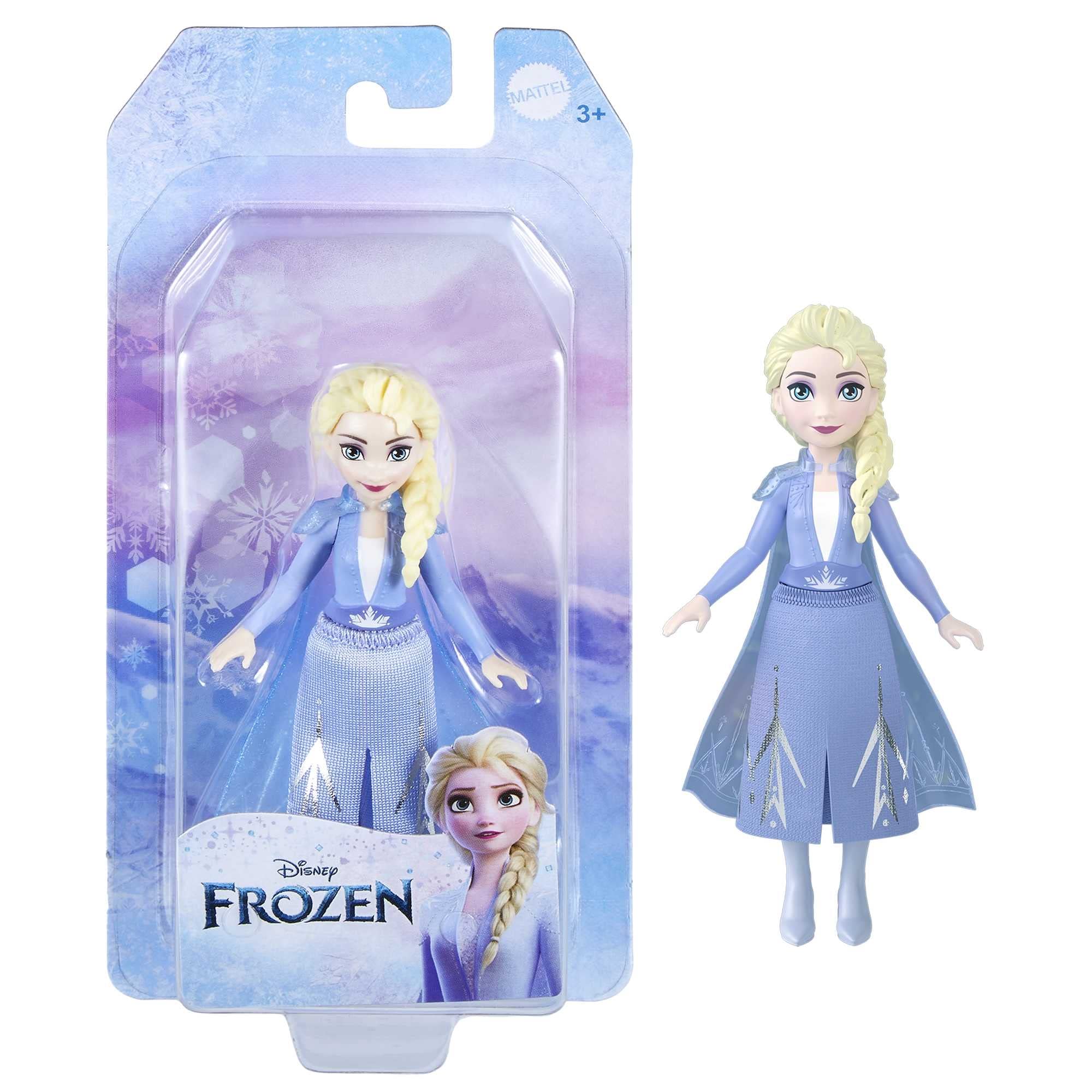 Mattel Frozen Elsa small doll with movable joints for poseable play