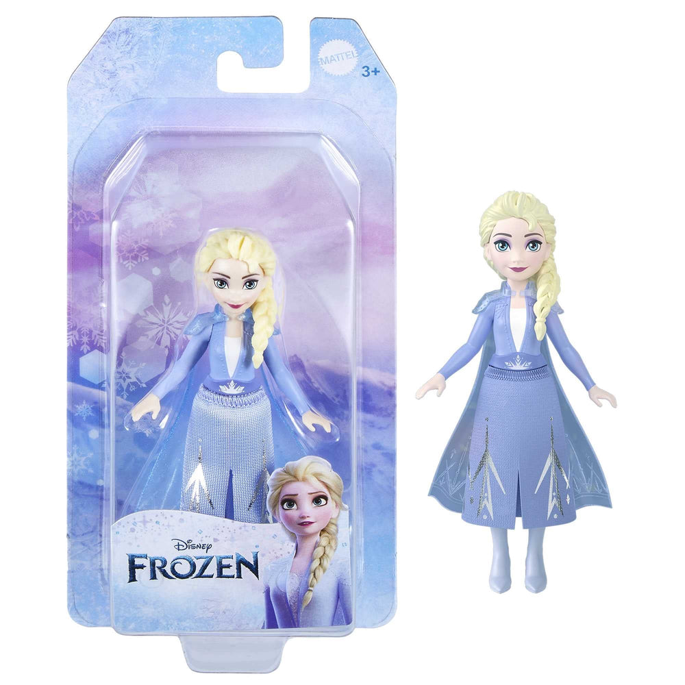 Mattel Frozen Elsa small doll with movable joints for poseable play