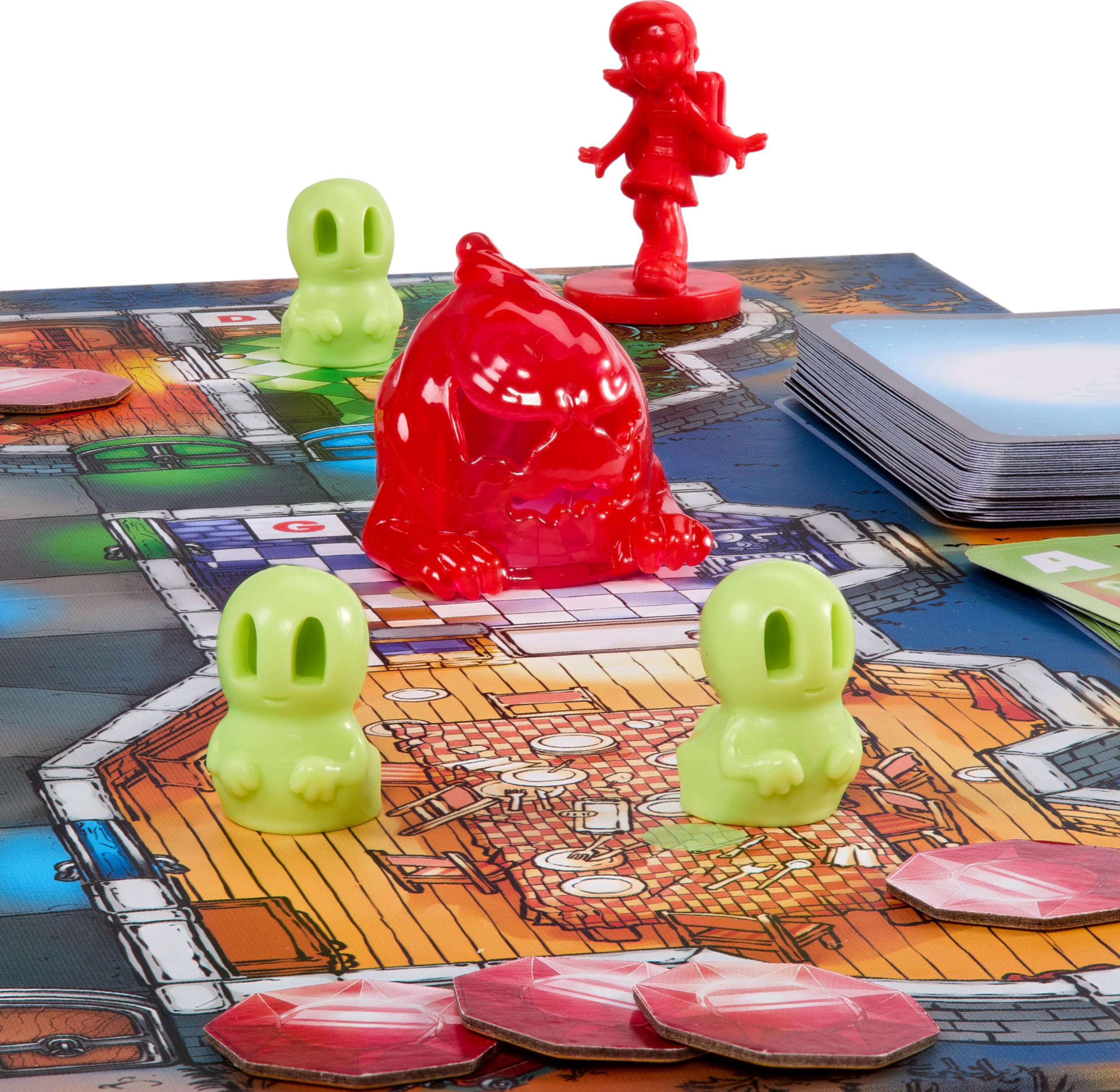 Mattel Games Ghost Fightin’ Treasure Hunters Anniversary ghost token highlights the suspenseful head-to-head option.