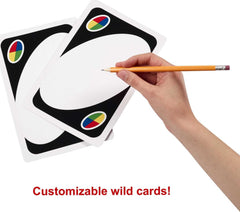 Mattel Games Giant UNO action cards add suspenseful moments during game night.