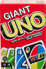 Mattel Games Giant UNO large-deck cards for big-table visibility and easy gameplay.