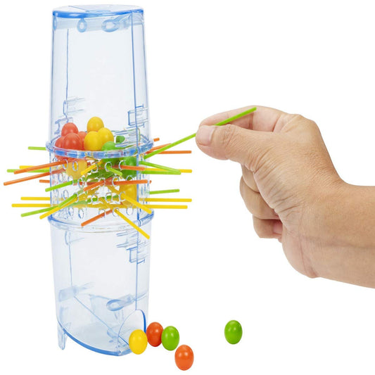 Mattel Games Kerplunk rod-pull-action offers suspenseful dexterity challenge for two players.
