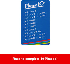 Mattel Games Phase 10 Skip card adds strategic pauses during play.