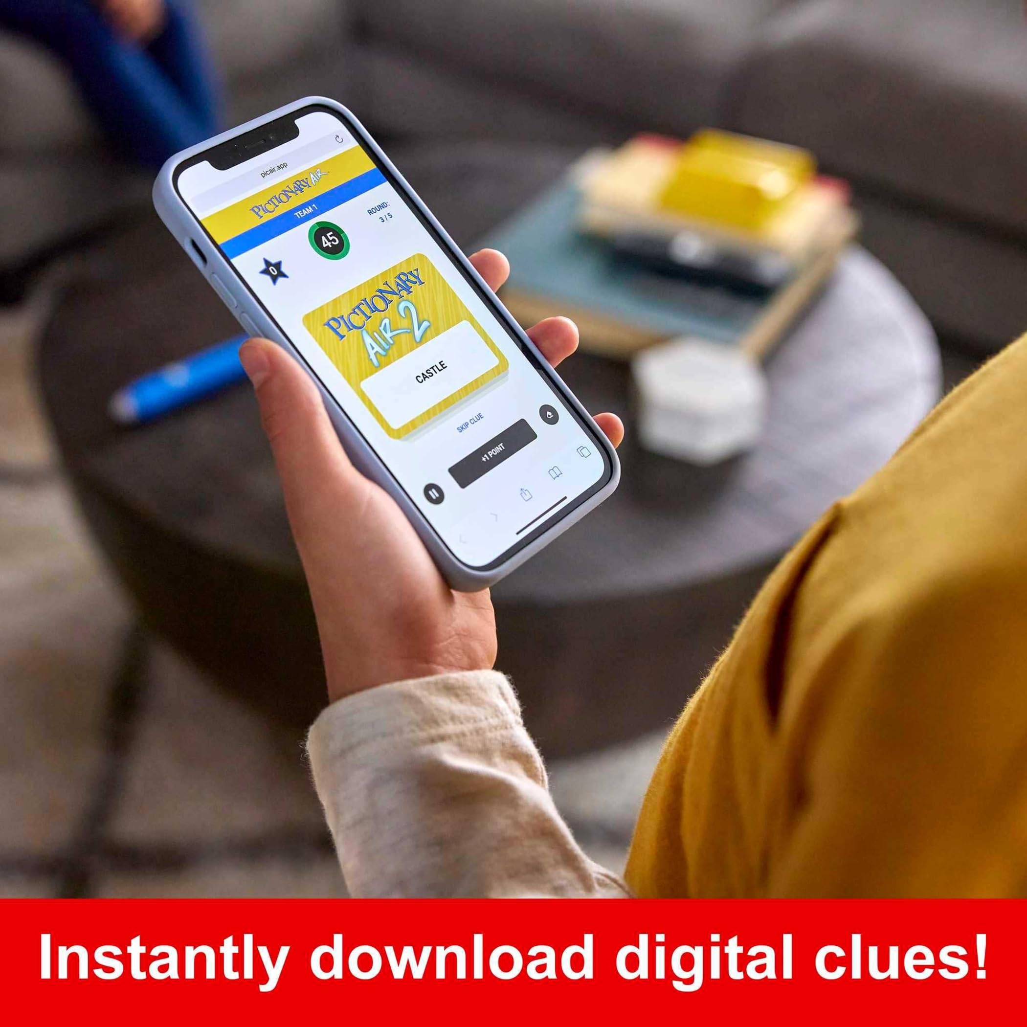 Mattel Games Pictionary Air 2 digital clues pack expands play options